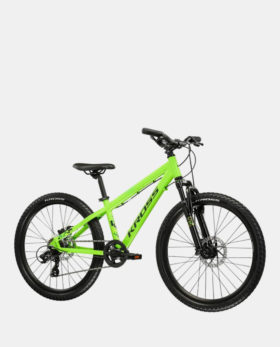 Bicicleta de junior Dust jr 1.0 DSC Kross - Verde fosforito Verde fosforito-3