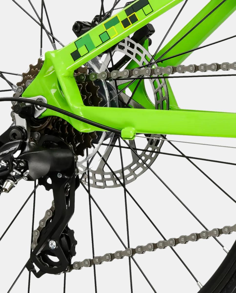 Bicicleta de junior Dust jr 1.0 DSC Kross - Verde fosforito Verde fosforito-5