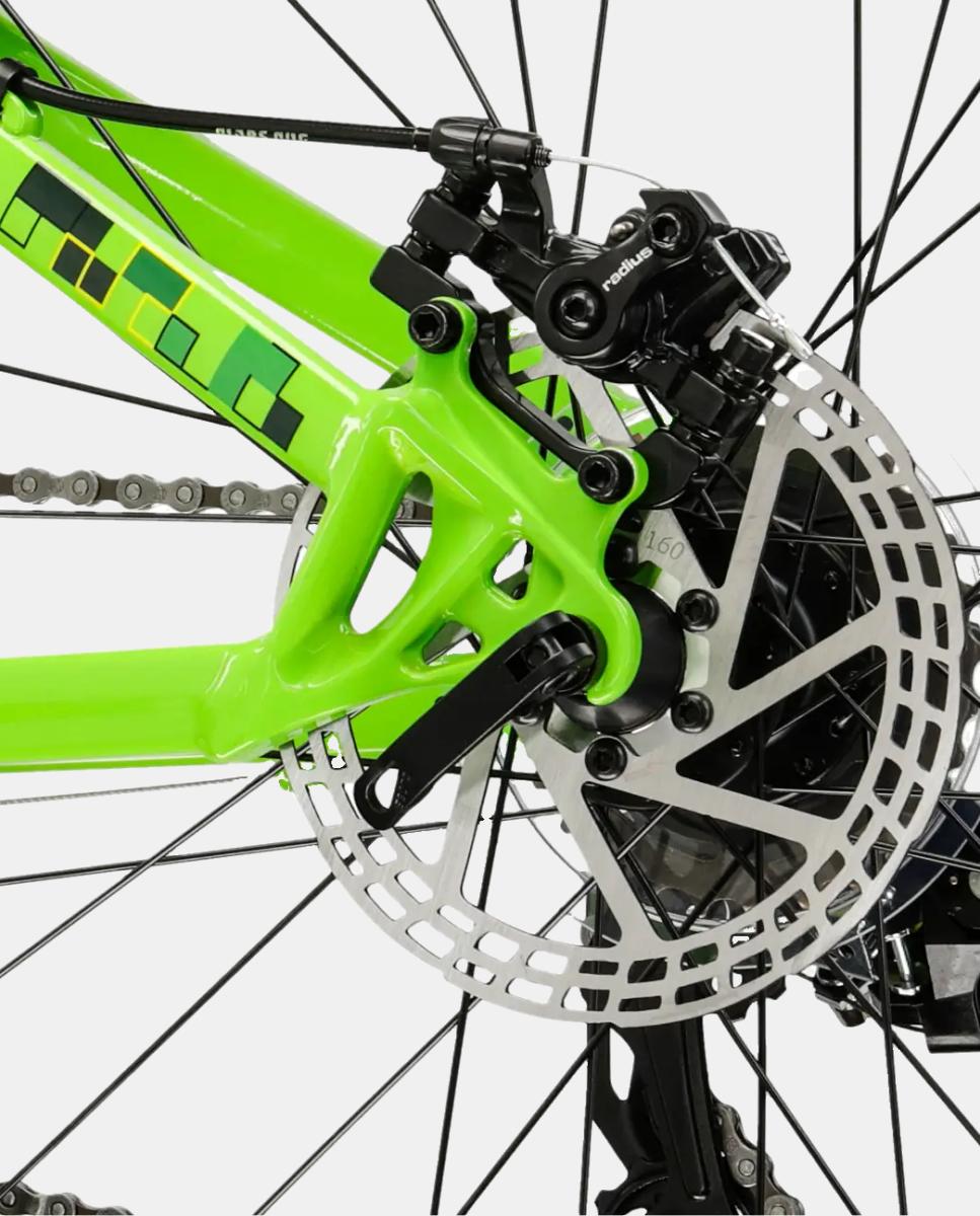 Bicicleta de junior Dust jr 1.0 DSC Kross - Verde fosforito Verde fosforito-6