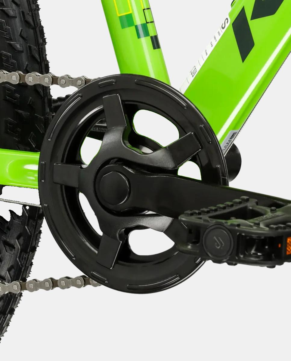 Bicicleta de junior Dust jr 1.0 DSC Kross - Verde fosforito Verde fosforito-8