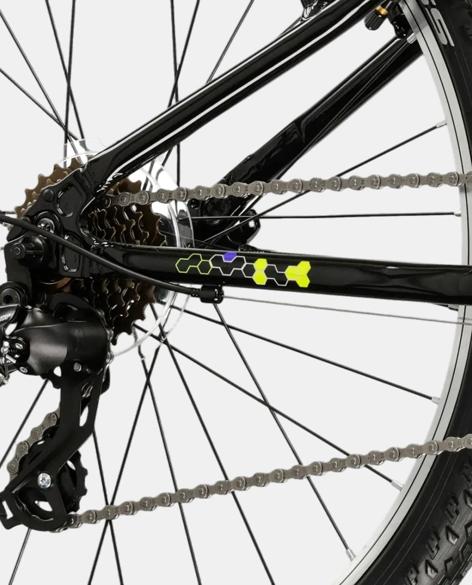 Bicicleta de junior Hexagon Jr 1.0 Kross - Negro / Amarillo Negro / Amarillo-4