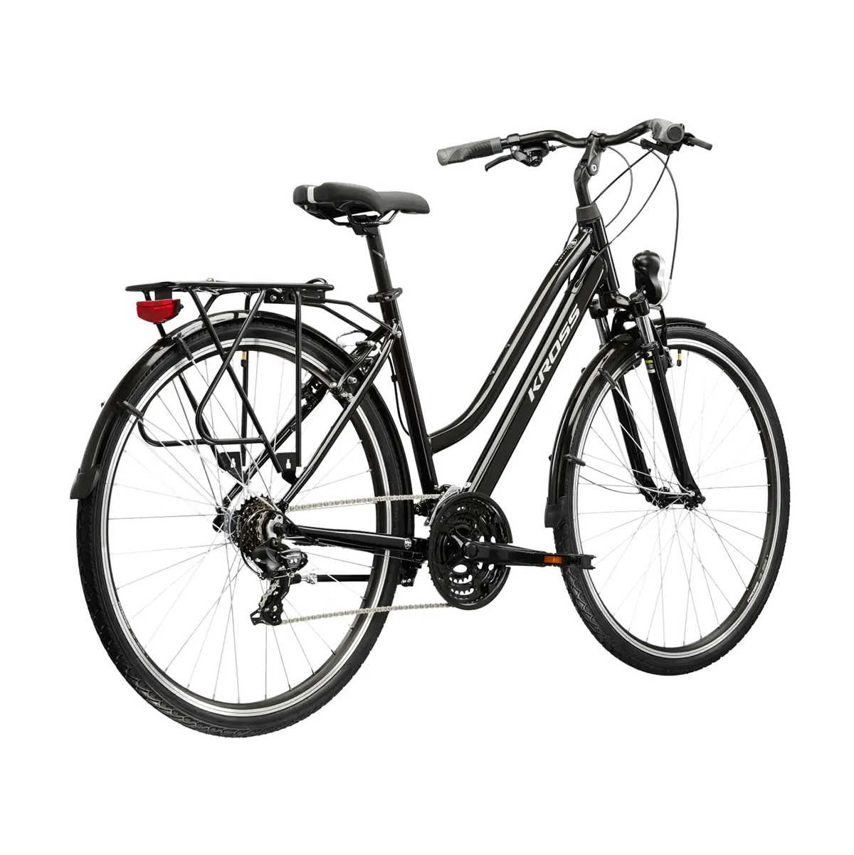 BICICLETA TREKKING MUJER TRANS 1.0 Kross - Plateado Plateado-5
