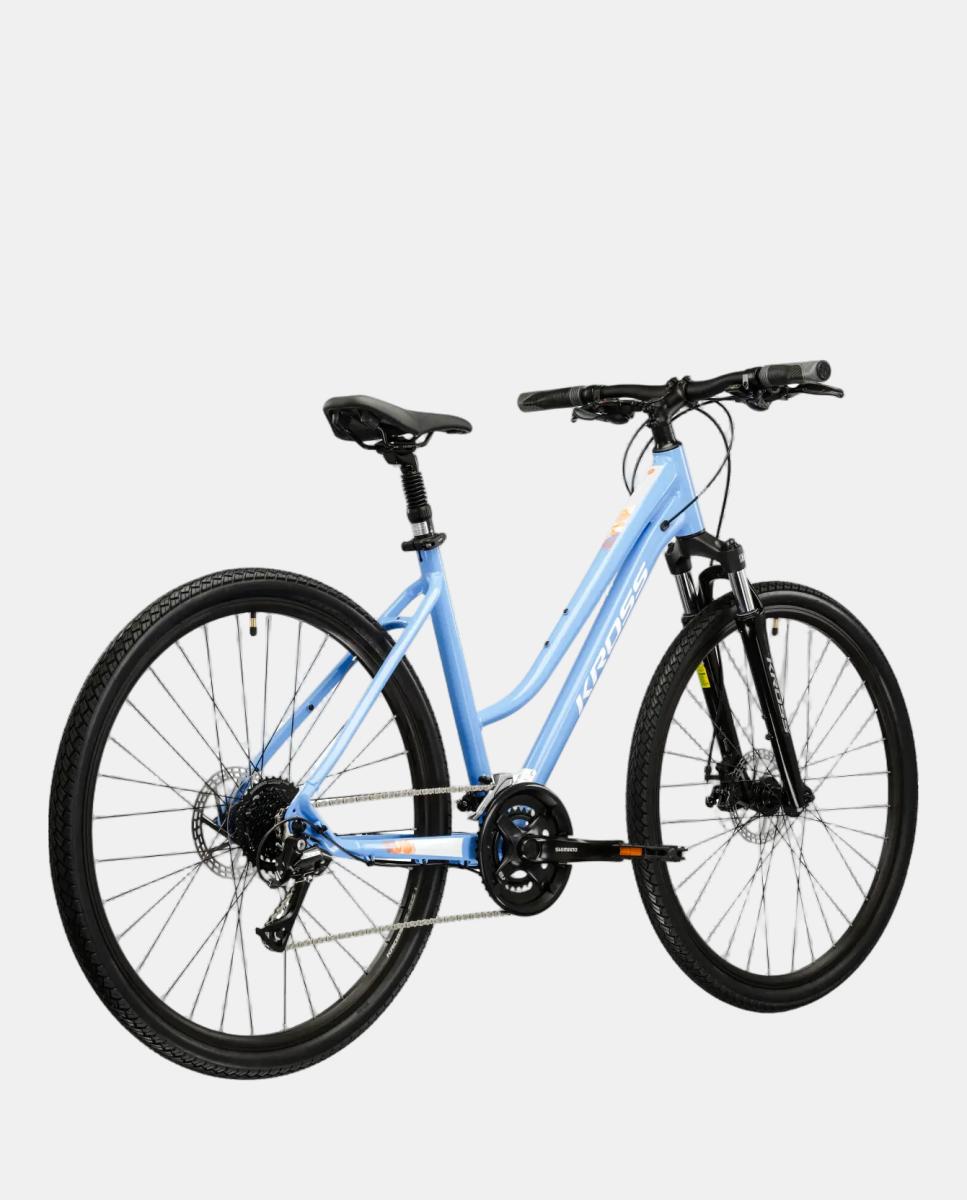 Imagen 3 de Bicicleta de Trekking de Mujer Evado 3.0 Kross - Azul / Blanco Azul / Blanco