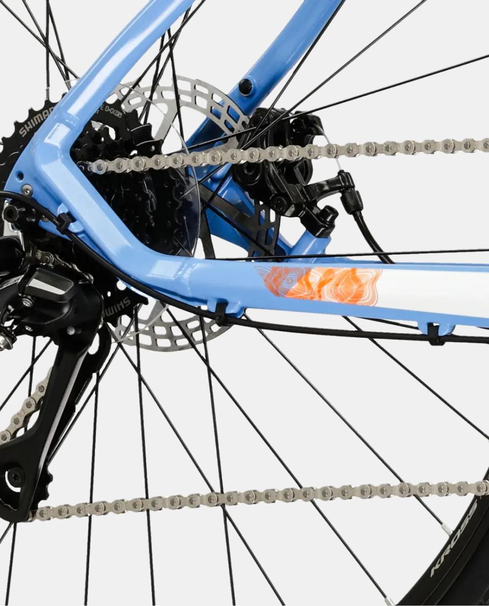 Imagen 7 de Bicicleta de Trekking de Mujer Evado 3.0 Kross - Azul / Blanco Azul / Blanco