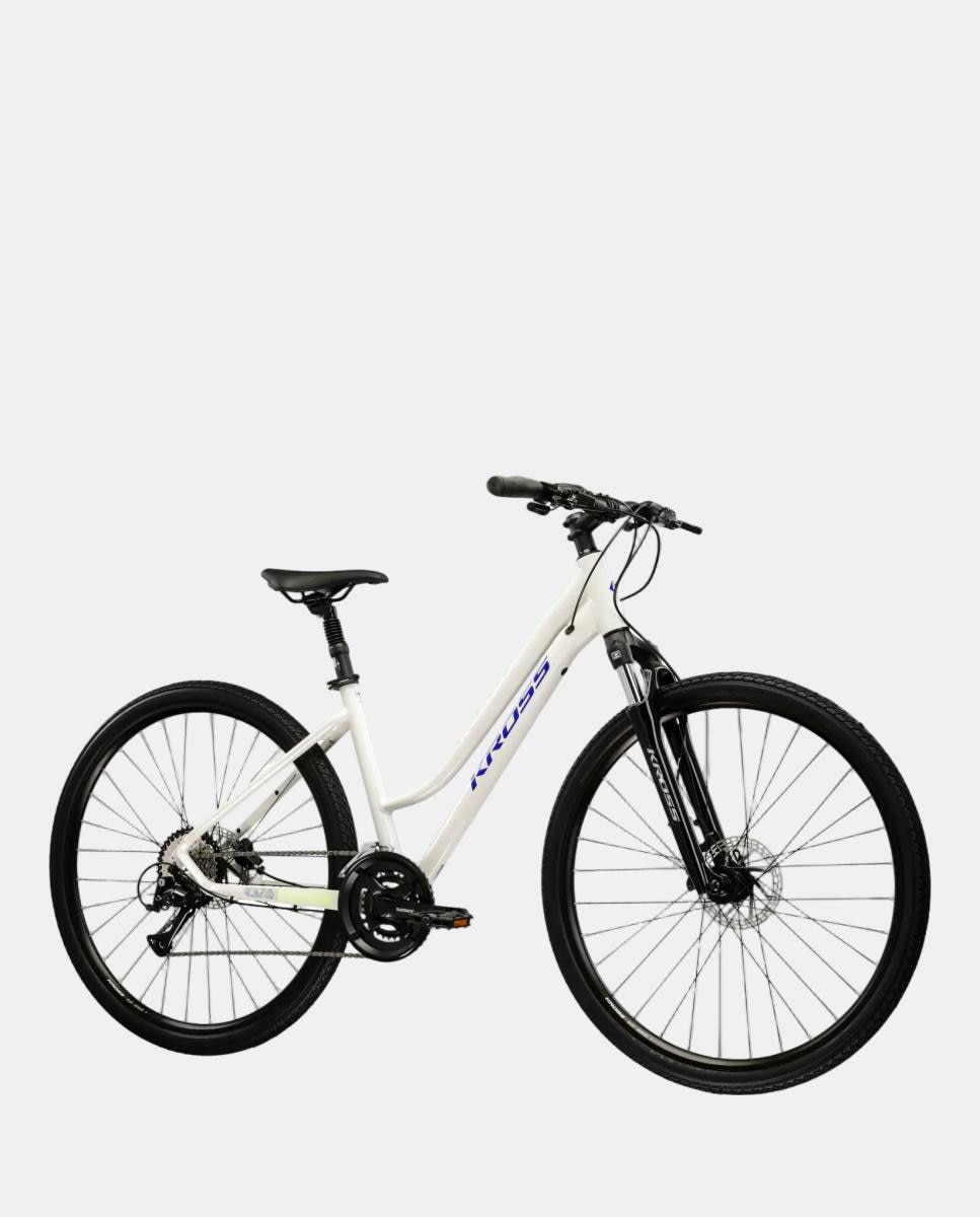 Bicicleta de Trekking de Mujer Evado 4.0 Kross - Gris / Azul Gris / Azul-4
