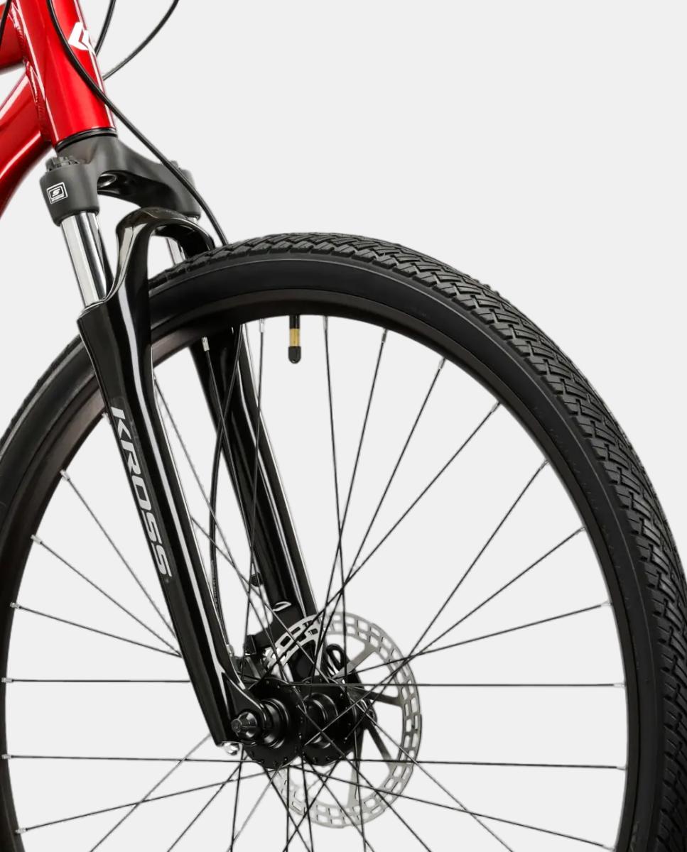Bicicleta de Trekking de Hombre Evado 4.0 Kross - Vino Vino-2