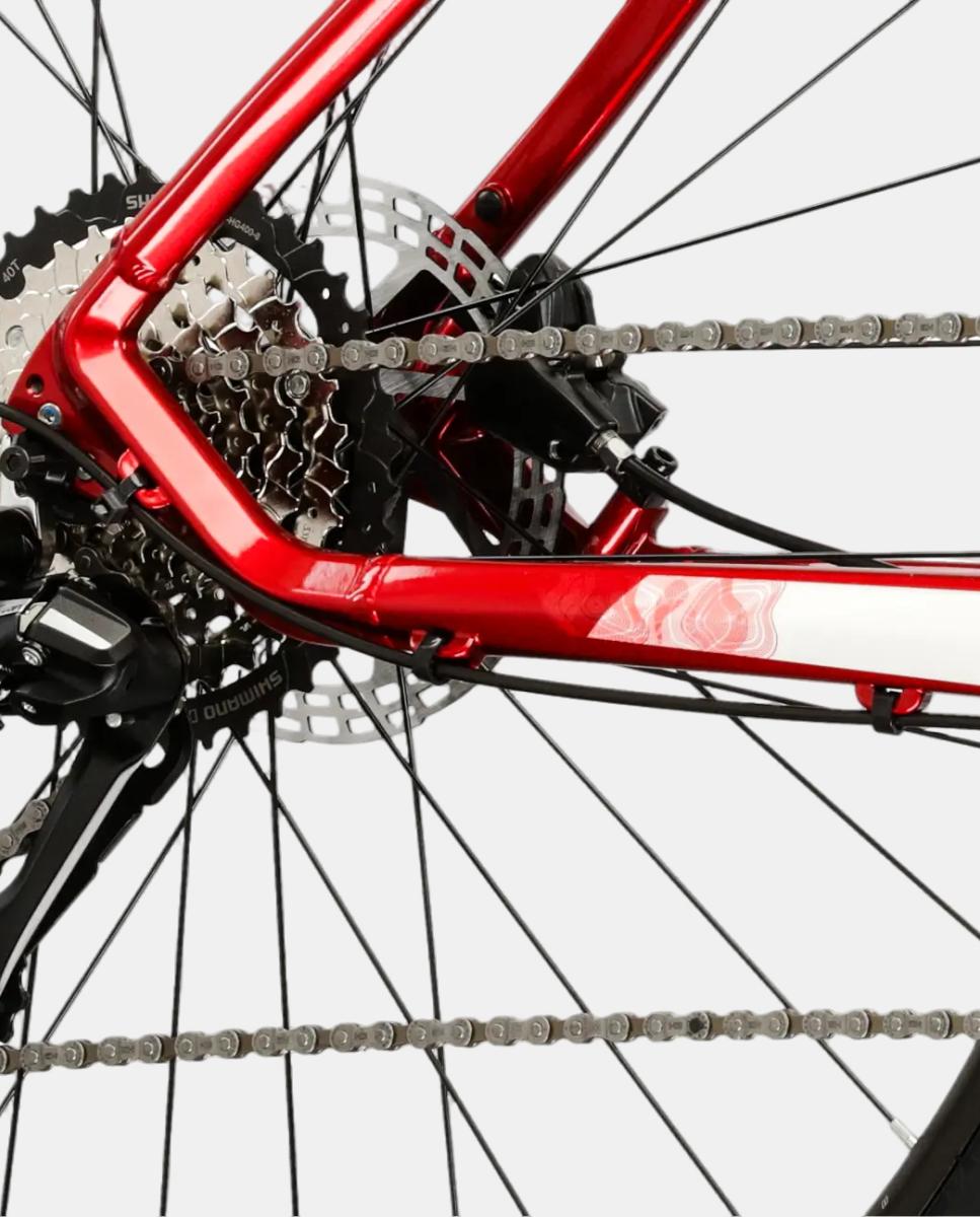 Bicicleta de Trekking de Hombre Evado 4.0 Kross - Vino Vino-8