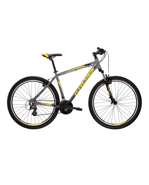 Bicicleta de montaña Hexagon 2.0 26'' Kross - Gris / Amarillo Gris / Amarillo-1