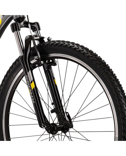 Bicicleta de montaña Hexagon 2.0 26'' Kross - Gris / Amarillo Gris / Amarillo-7