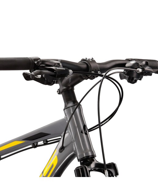 Bicicleta de montaña Hexagon 2.0 26'' Kross - Gris / Amarillo Gris / Amarillo-8