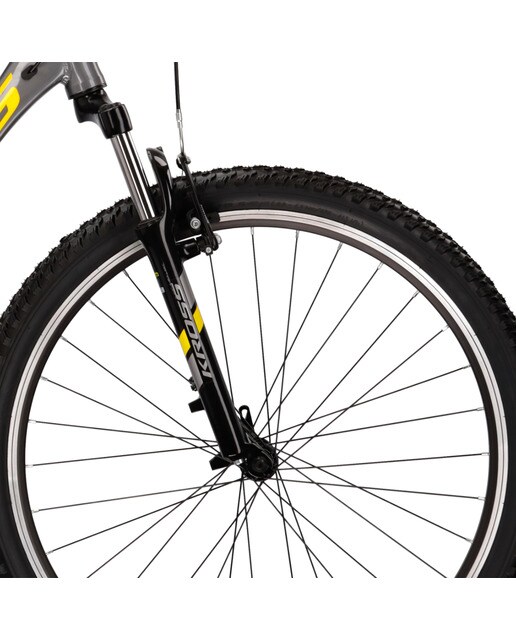 Bicicleta de montaña Hexagon 2.0 26'' Kross - Gris / Amarillo Gris / Amarillo-9