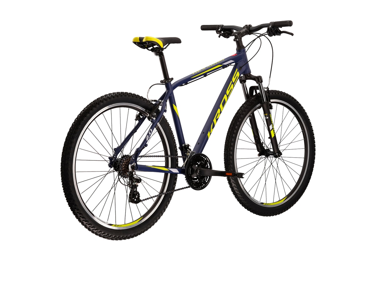 Bicicleta de montaña Hexagon 2.0 26'' Kross - Azul marino / Amarillo Azul marino / Amarillo-2