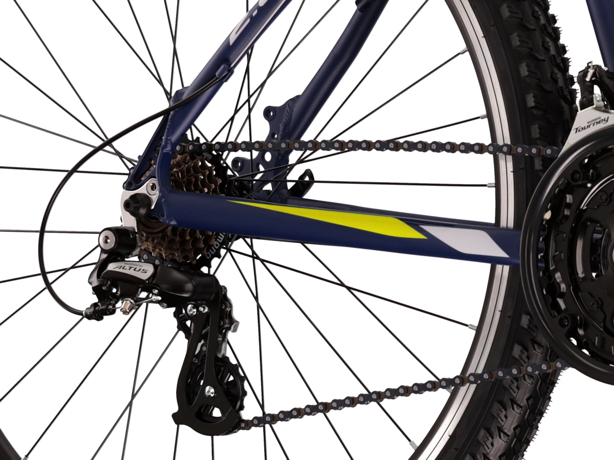 Bicicleta de montaña Hexagon 2.0 26'' Kross - Azul marino / Amarillo Azul marino / Amarillo-6
