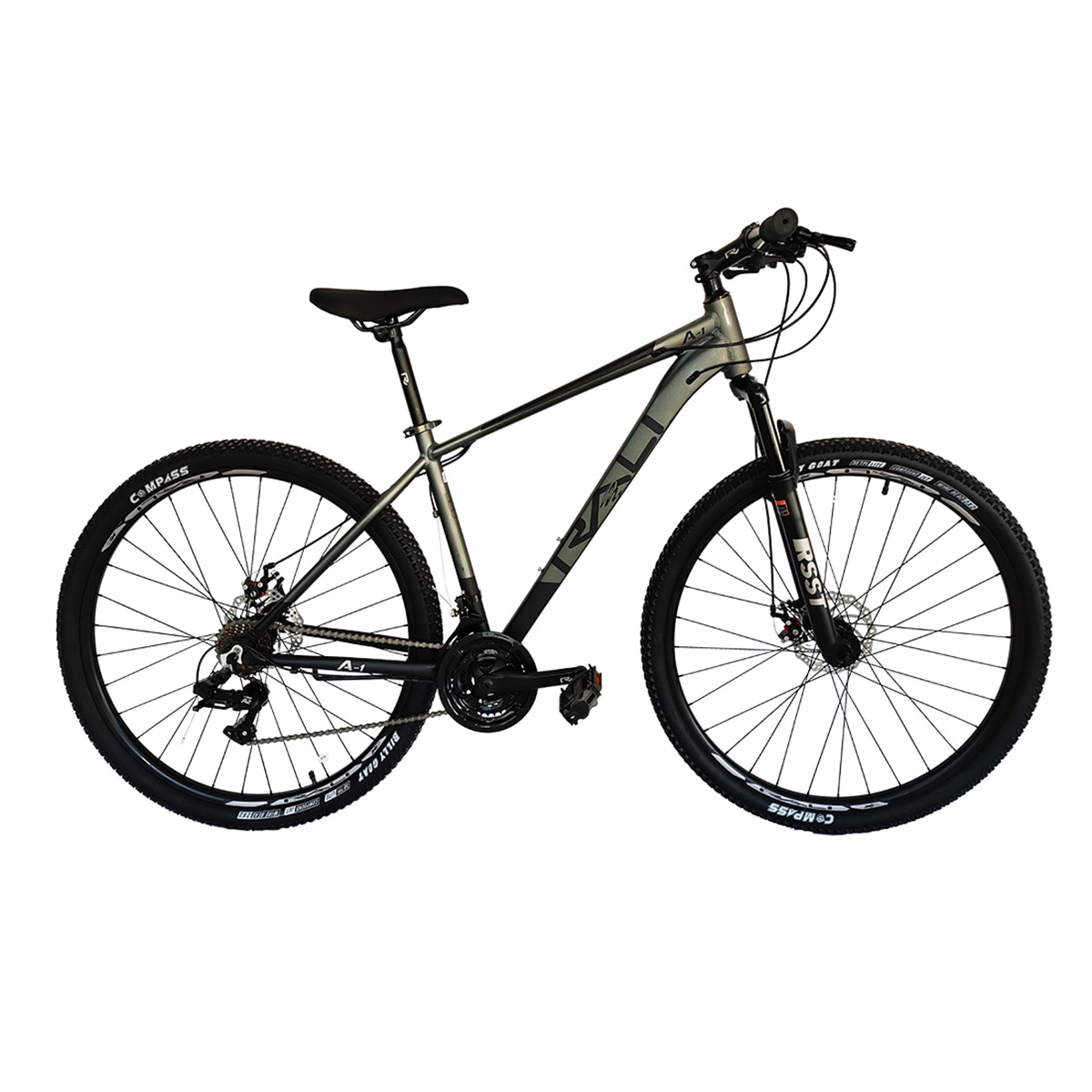 Bicicleta de montaña A1 29" 3x7 Rali Negro / Gris-1