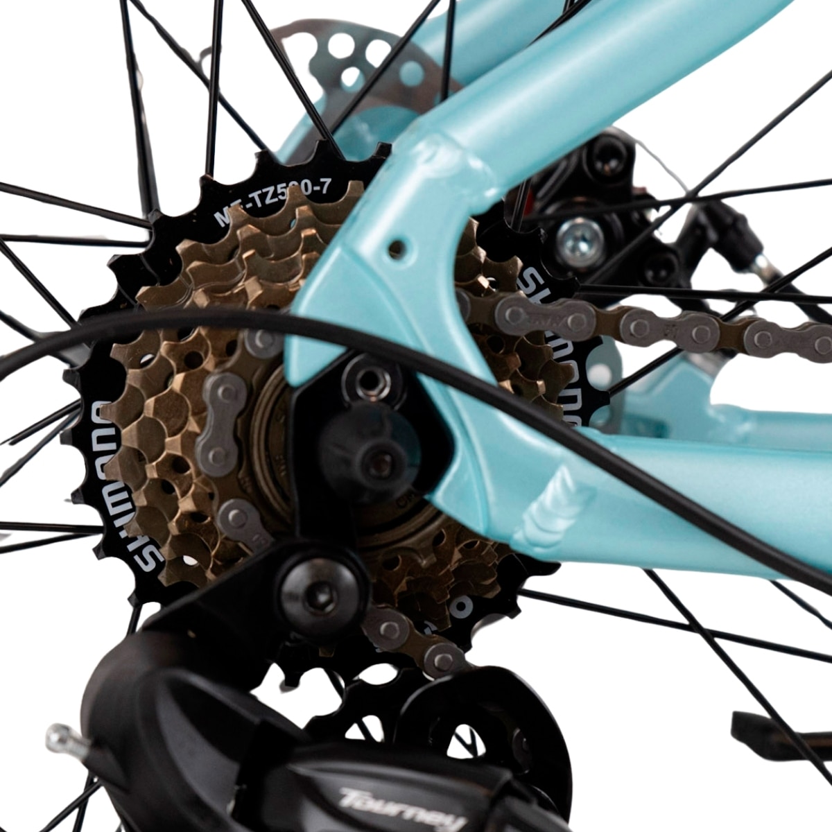 Bicicleta de Montanha Unissexo Bkom 721 Turquesa-2