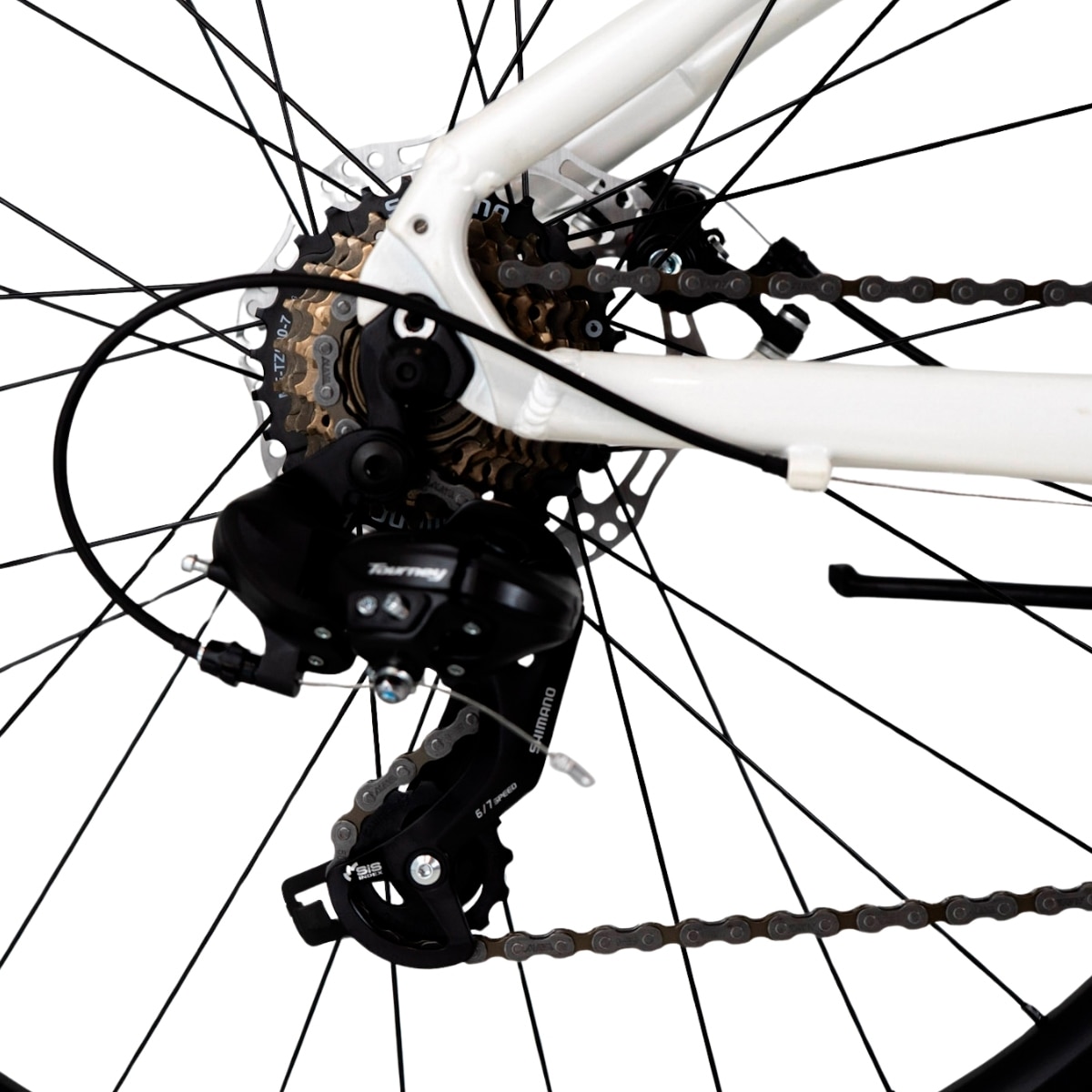Bicicleta de Montanha Unissexo Bkom 721 Branco-2