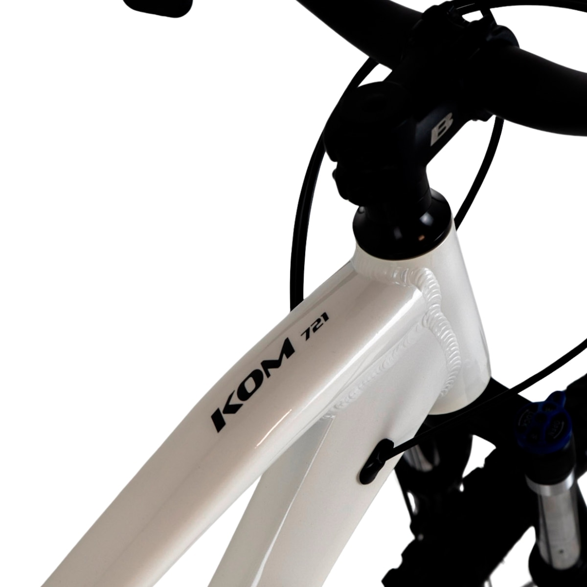 Bicicleta de Montanha Unissexo Bkom 721 Branco-6