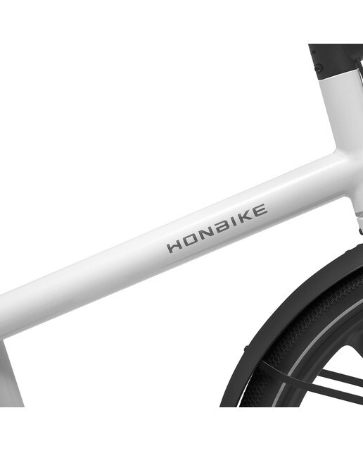 Bicicleta eléctrica ciudad UNI4 27,5'' Honbike - Blanco Blanco-4
