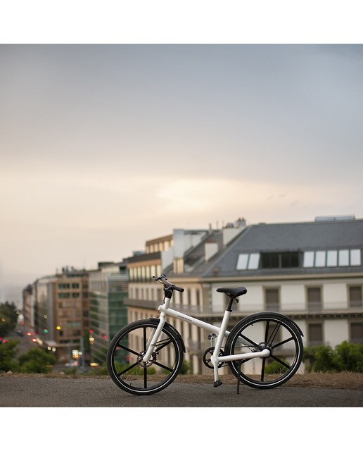Bicicleta eléctrica ciudad UNI4 27,5'' Honbike - Blanco Blanco-7