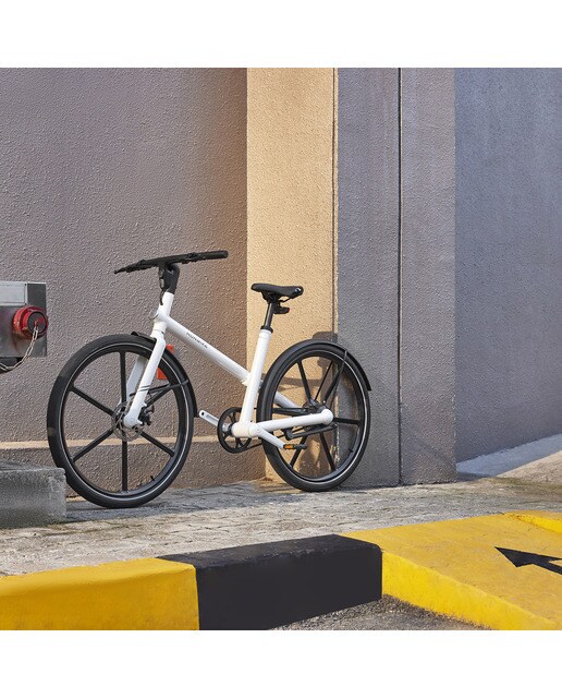 Bicicleta eléctrica ciudad UNI4 27,5'' Honbike - Blanco Blanco-12