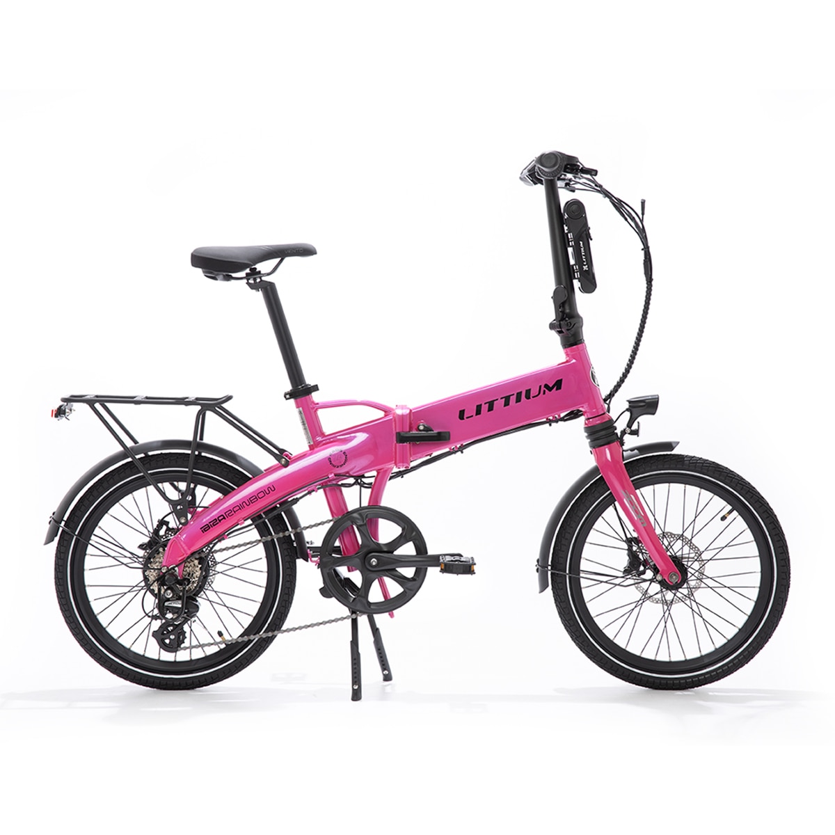 Imagem 0 de Bicicleta Elétrica Dobrável Ibiza Rainbow - Pink Panther