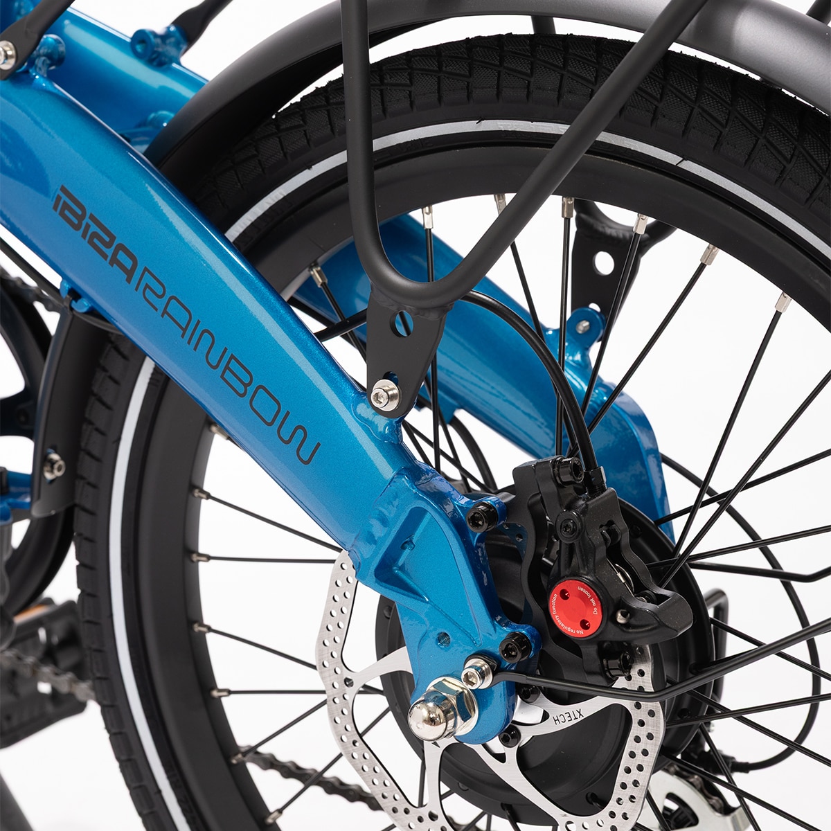 Bicicleta Elétrica Dobrável Ibiza Rainbow - Blue Marlin Azul-4