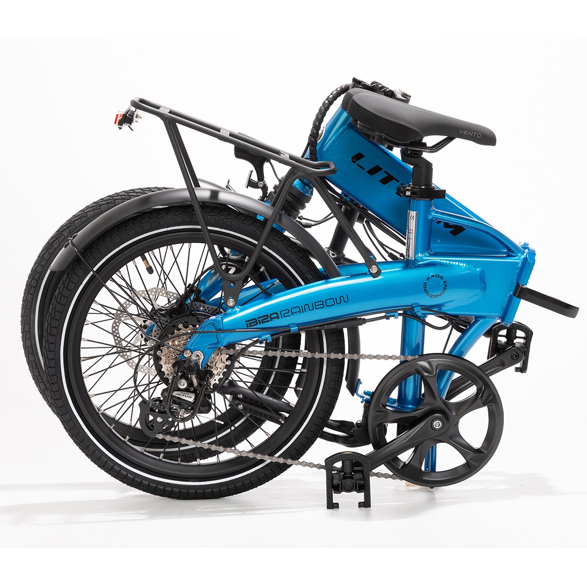 Bicicleta Elétrica Dobrável Ibiza Rainbow - Blue Marlin Azul-8