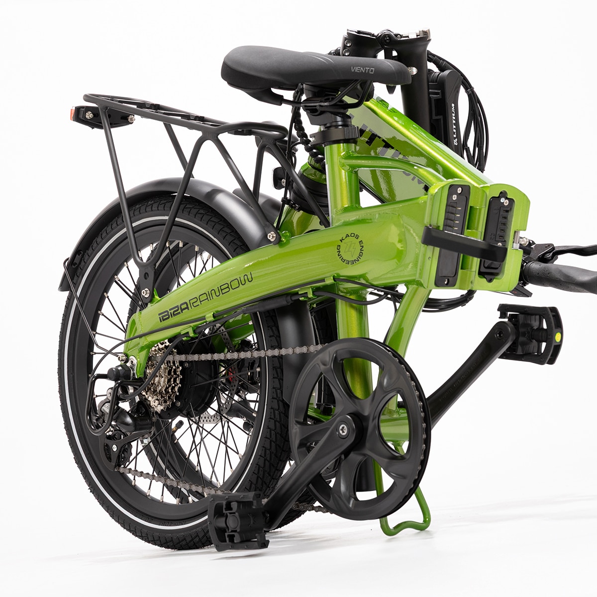 Bicicleta Elétrica Dobrável Ibiza Rainbow - Green Peace Verde-9
