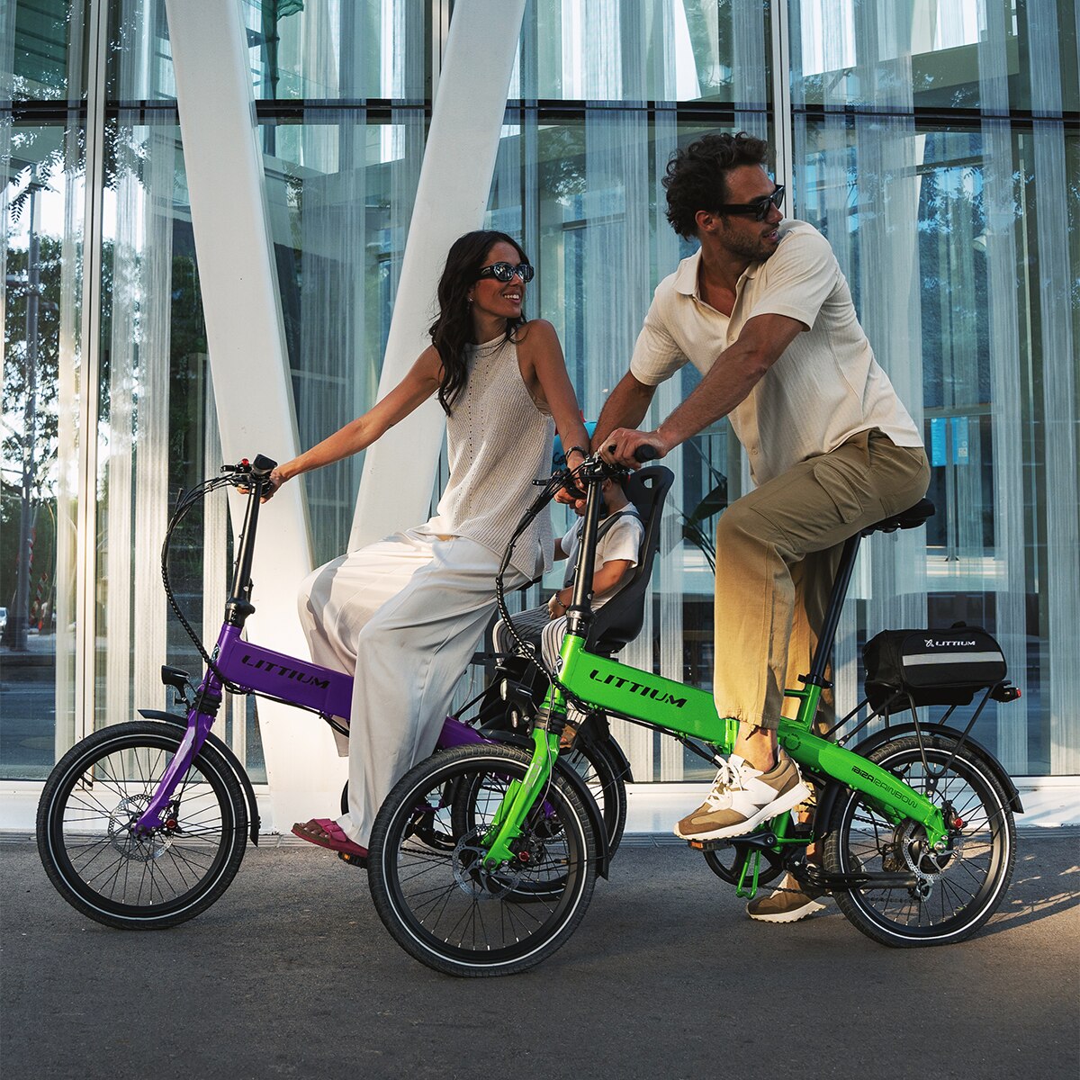 Bicicleta Elétrica Dobrável Ibiza Rainbow - Green Peace Verde-13