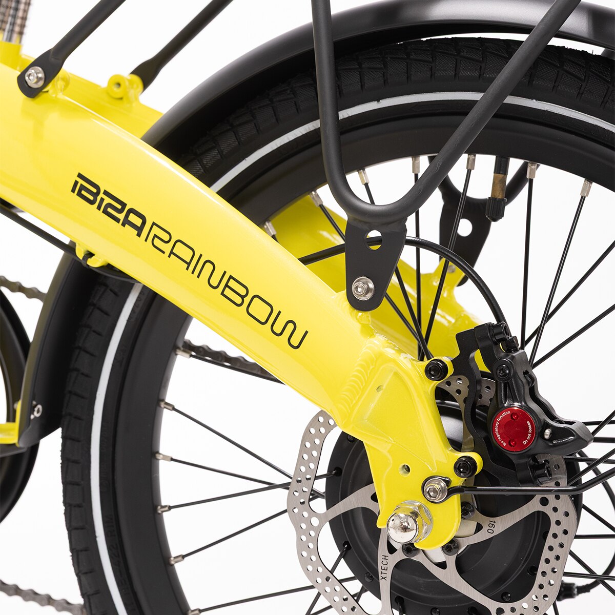 Bicicleta Elétrica Dobrável Ibiza Rainbow - Yellow Stone Amarelo-4