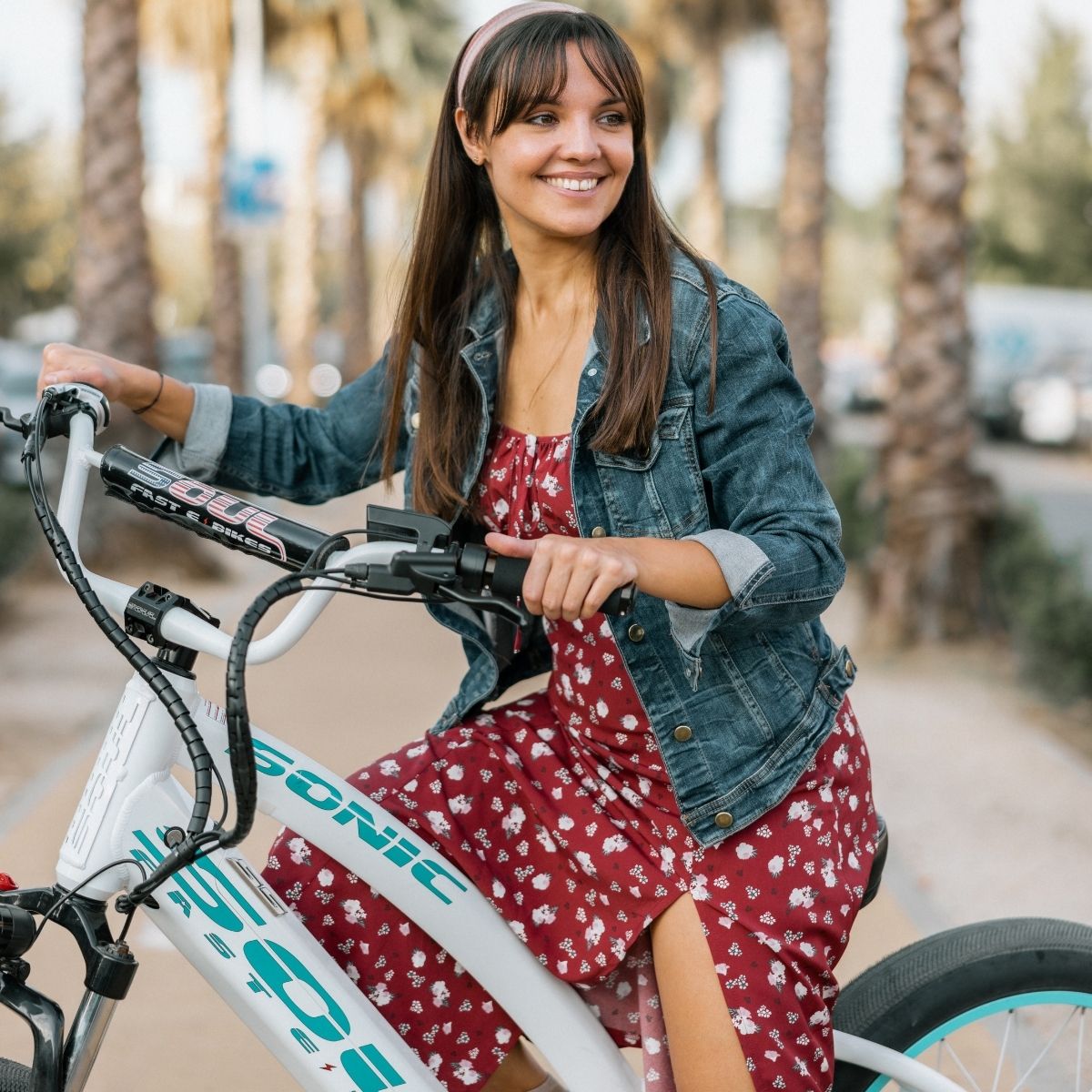Bicicleta eléctrica de mujer SABER Pro 24' Soul - Blanco / Verde Blanco / Verde-10