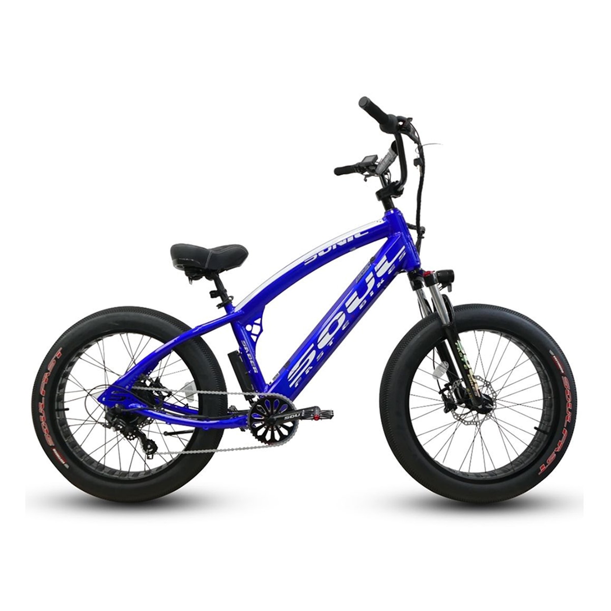 Imagen 0 de Bicicleta eléctrica de hombre SABER Pro 24' Soul Azul marino / Blanco