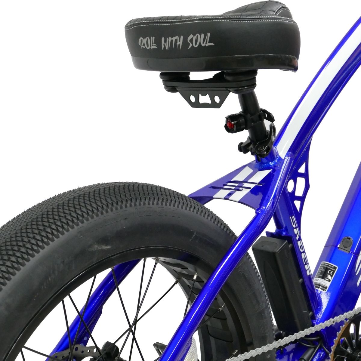 Bicicleta eléctrica de hombre SABER Pro 24' Soul - Azul marino / Blanco Azul marino / Blanco-4