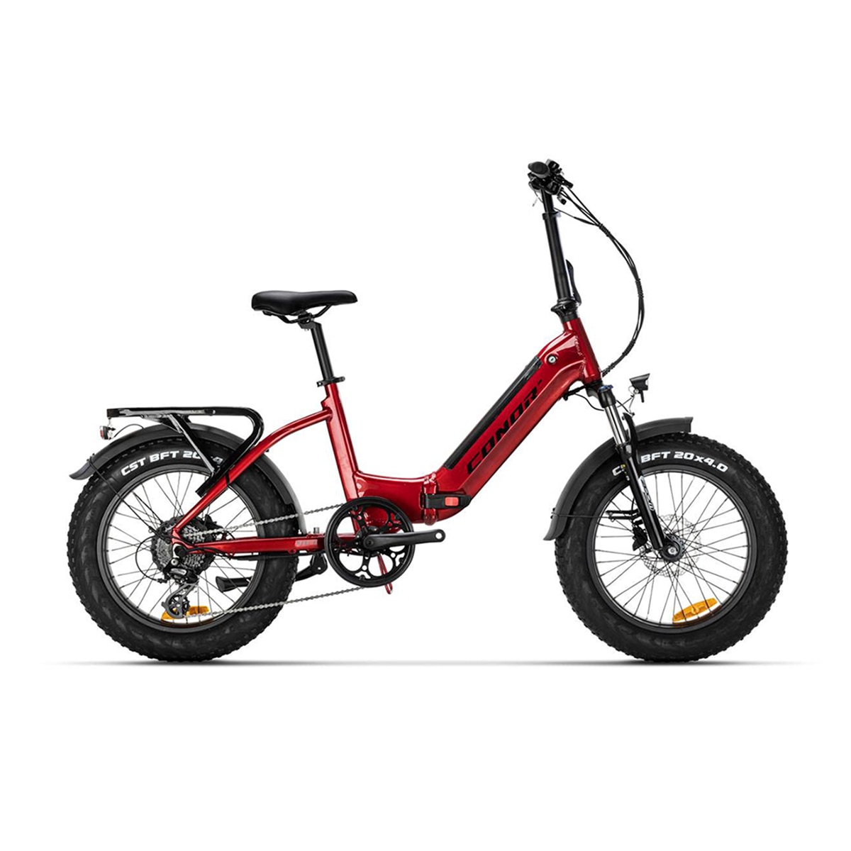 Imagen 0 de Bicicleta eléctrica Maui Fat E-Folding 20"X4.0 8S Conor Rojo