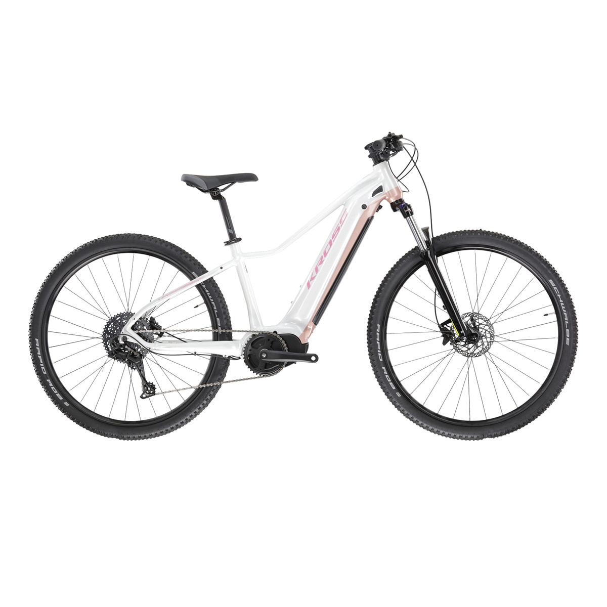 Imagen 1 de Bicicleta eléctrica de mujer Lea Boost 4.0 29'' Kross Blanco/Rosa