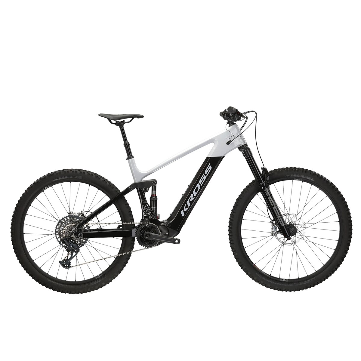 Bicicleta eléctrica Moon Boost 1.0 Kross - Gris / Negro Gris / Negro-1