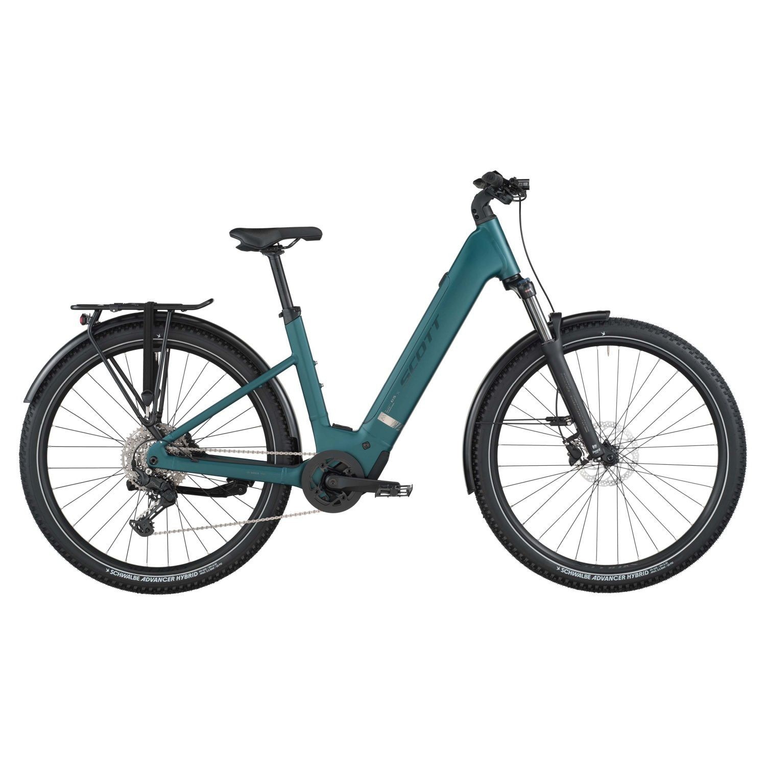 Imagen 0 de Bicicleta electrica unisex axis 30 wave Scott Verde
