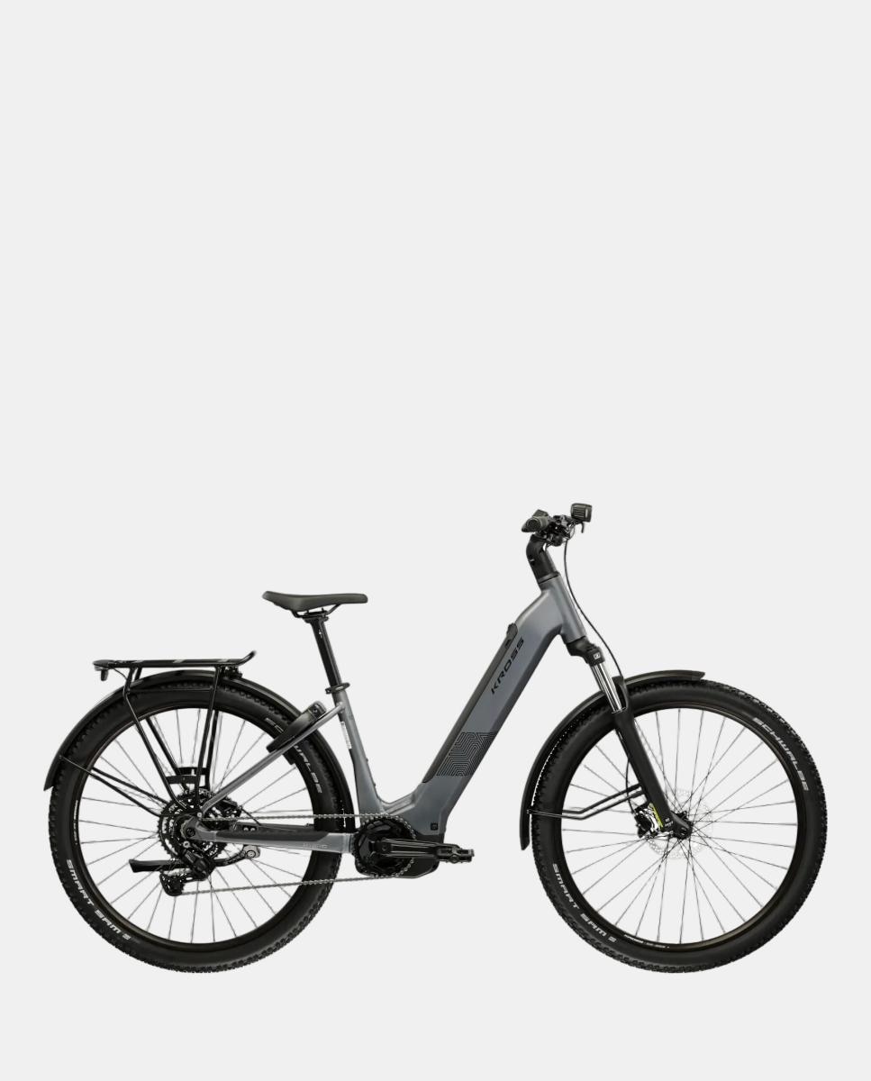 Bicicleta Eléctrica de Hombre Influx Suv 2.0 600 Kross - Gris plomo Gris plomo-1