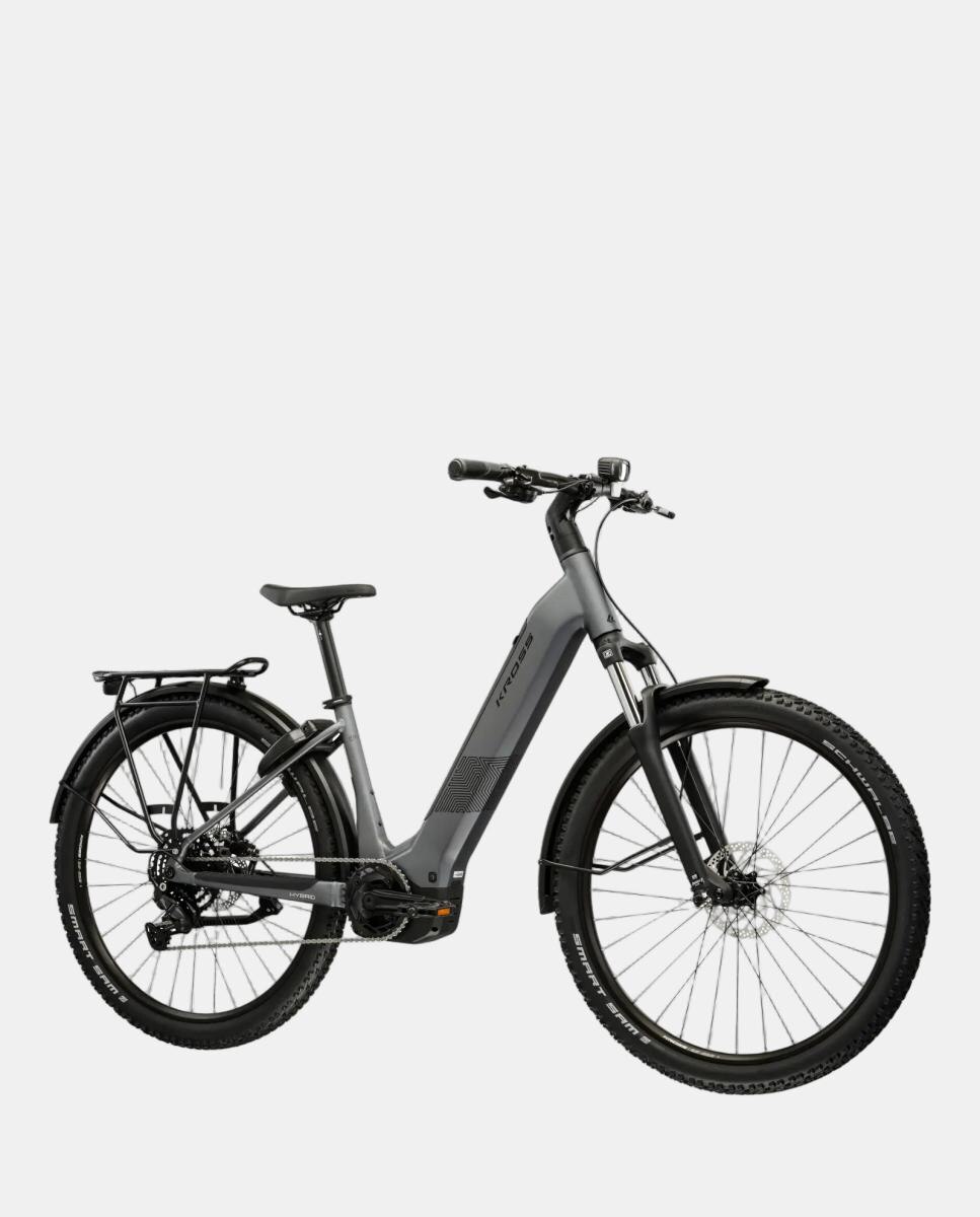 Bicicleta Eléctrica de Hombre Influx Suv 2.0 600 Kross - Gris plomo Gris plomo-3