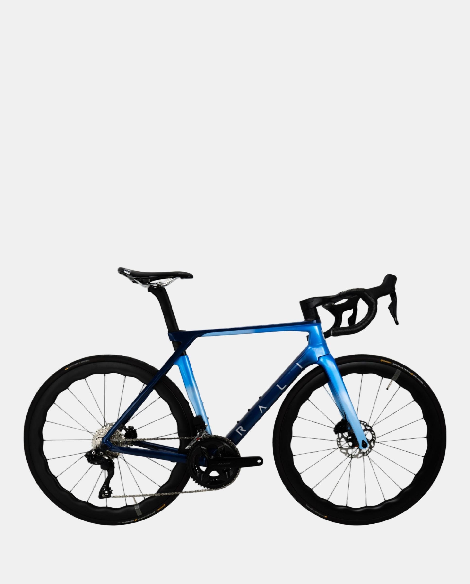 Bicicleta Carretera Unisex Ruta Rds 700 Rueda Carbono Rali - Azul Azul-1