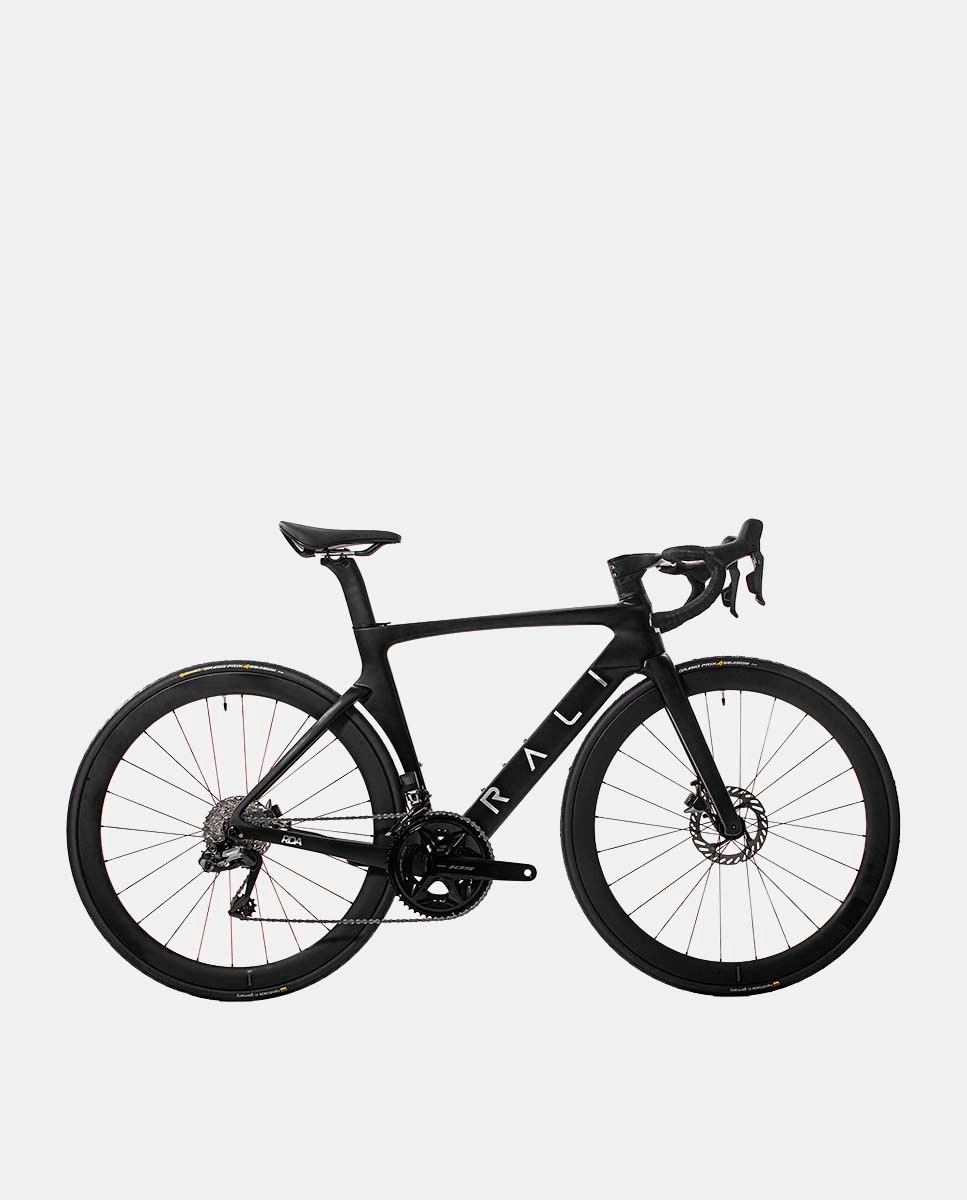 Bicicleta de Carretera Unisex Negra RDA Rali - Negro Negro-3