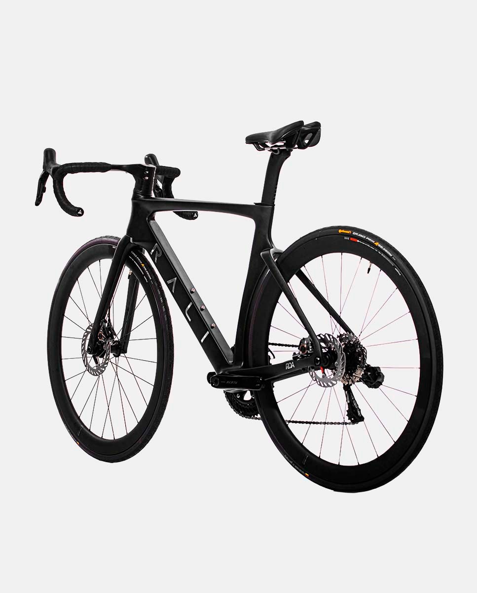 Bicicleta de Carretera Unisex Negra RDA Rali - Negro Negro-4