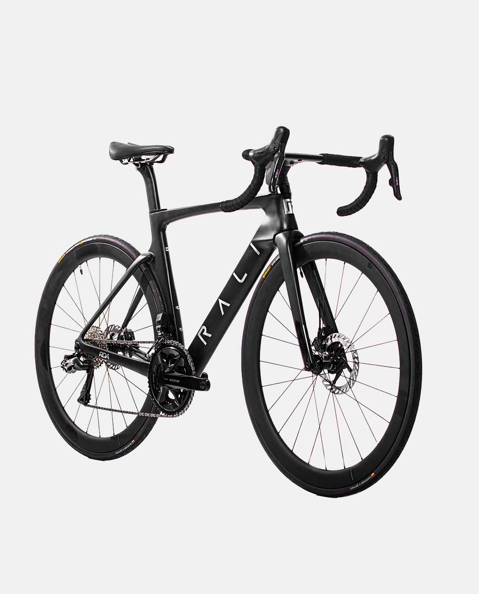 Bicicleta de Carretera Unisex Negra RDA Rali - Negro Negro-5