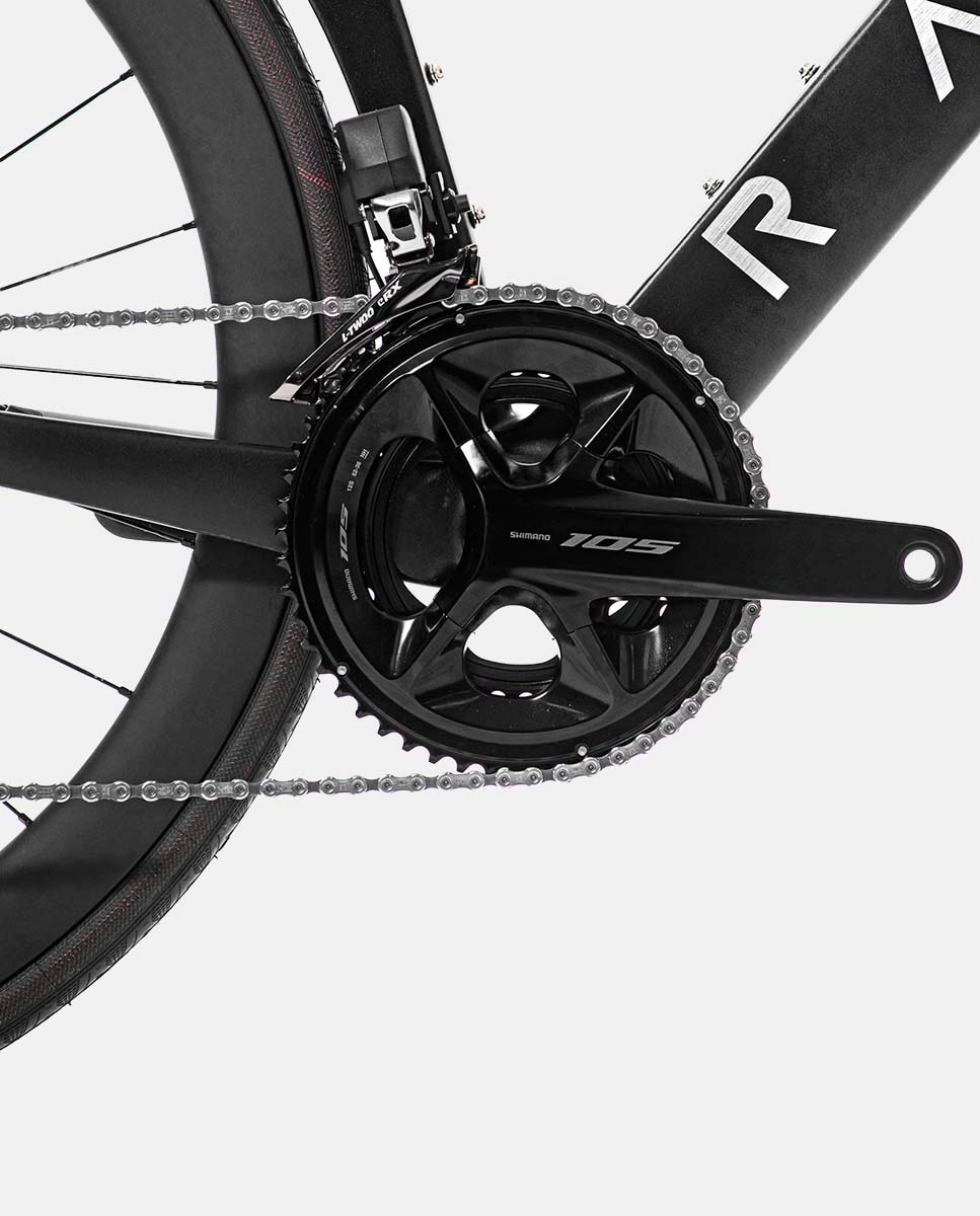 Bicicleta de Carretera Unisex Negra RDA Rali - Negro Negro-11