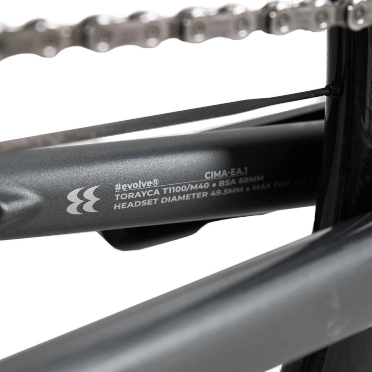 Bicicleta de Carretera Unisex Grey Mist EVOLVE-Rali - Gris Gris-13