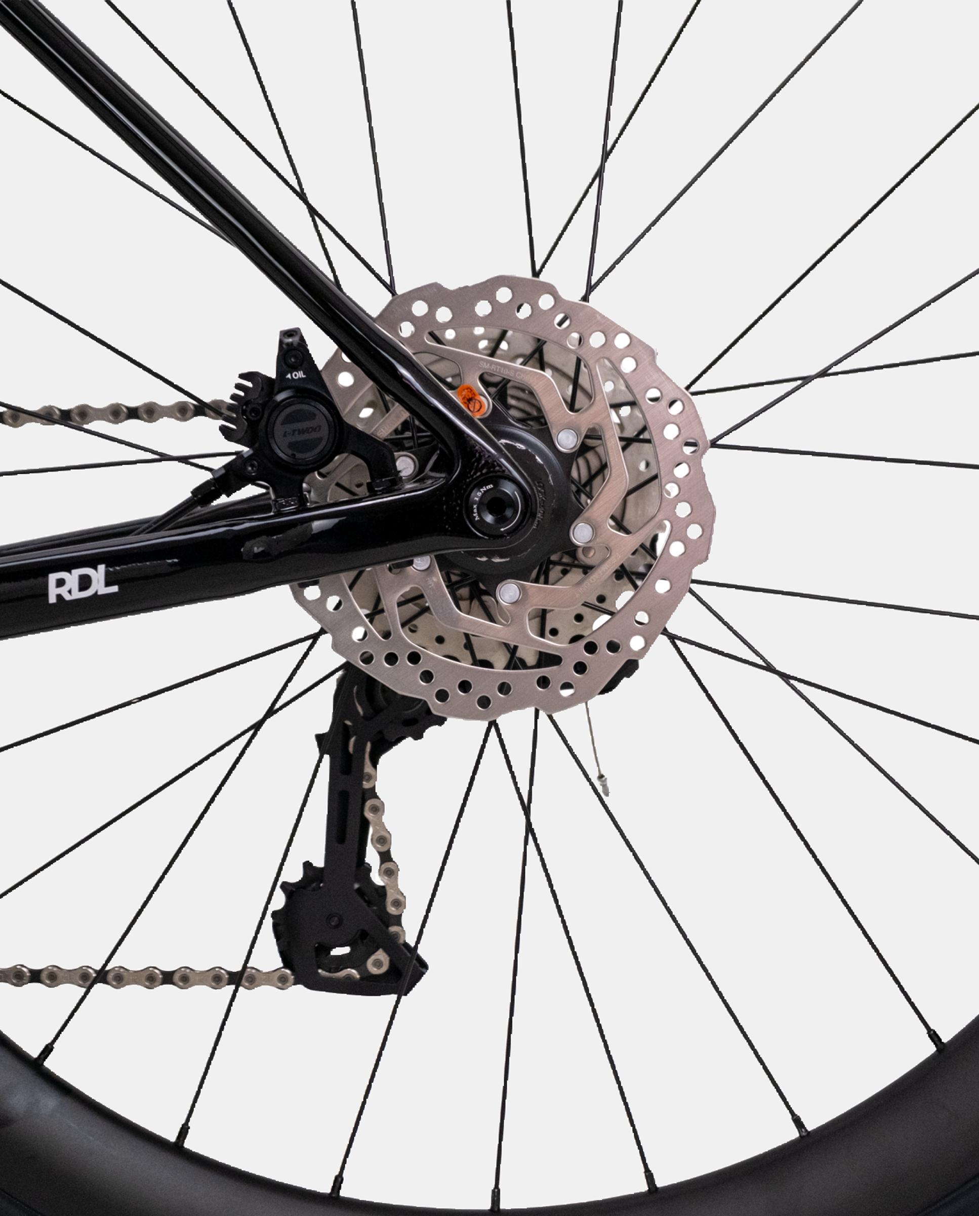 Bicicleta de Carretera Unisex Negra Blanca RDL Rali - Negro / Blanco Negro / Blanco-6