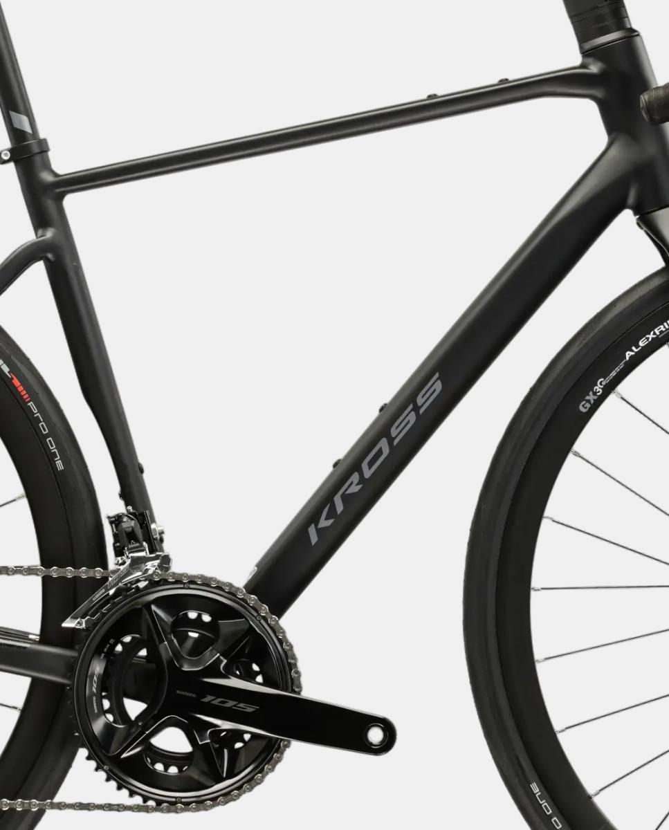 Bicicleta de carretera de Hombre Alta 4.0 Kross - Negro / Gris Negro / Gris-8