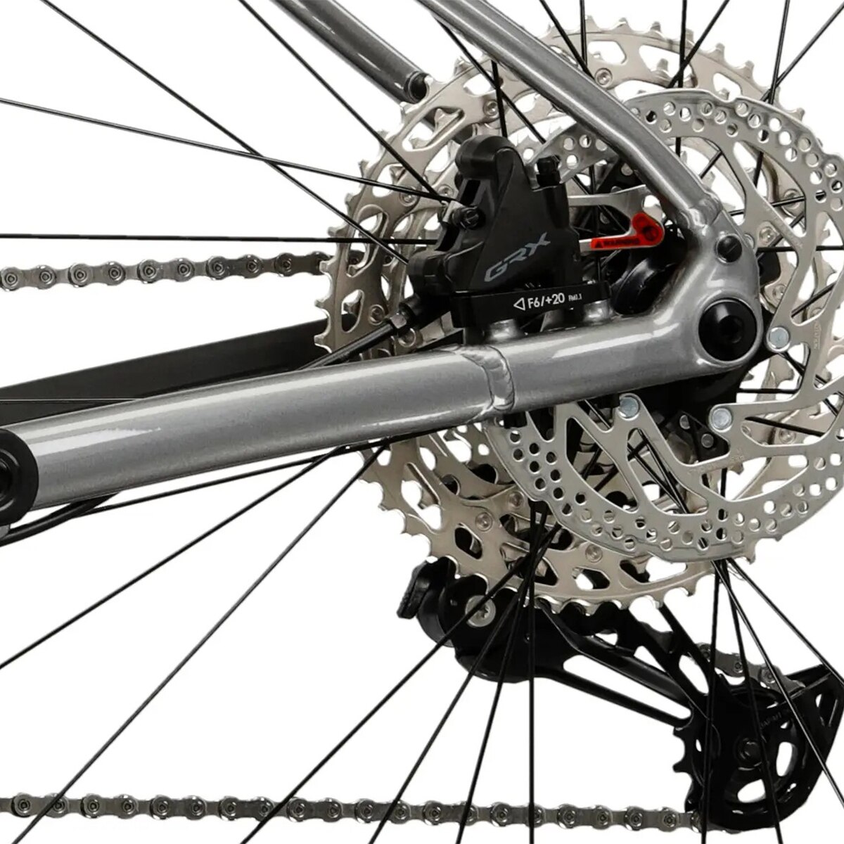 BICICLETA GRAVEL HOMBRE ESKER 5.0 Kross - Gris Gris-5