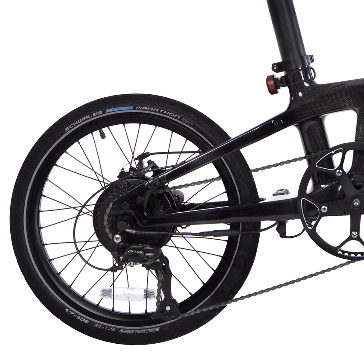 Bicicleta eléctrica urbana Model S Carbo - Negro Negro-5