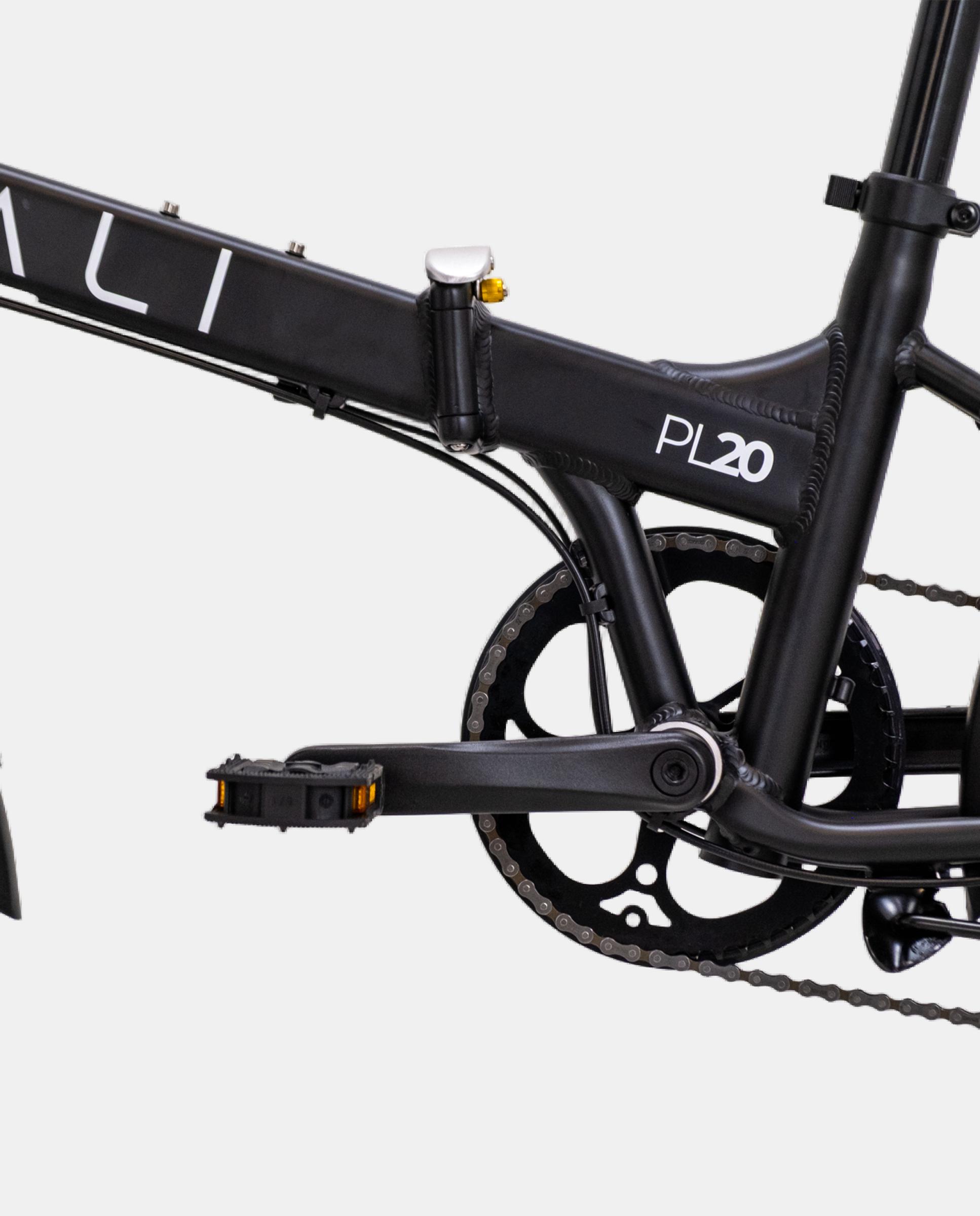 Bicicleta Dobrável Unissexo PL20 - Preto Preto-2